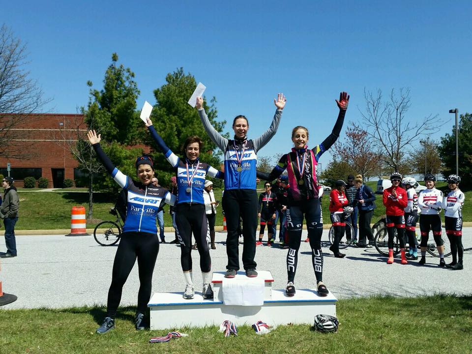 Women's 1/2/3 Podium.